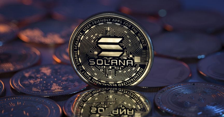 examen des pièces de crypto-monnaie Solana