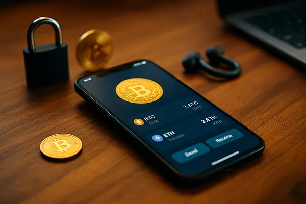 Stockage cryptomonnaie mobile